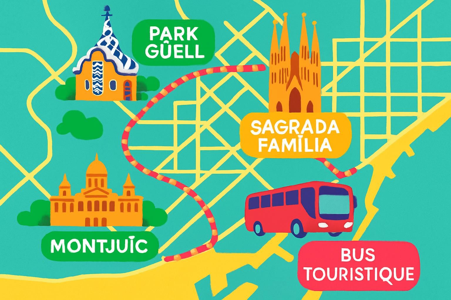 découvrez barcelone à votre rythme avec le bus turístic officiel : accès illimité, arrêts aux principales attractions et flexibilité totale grâce au pass hop-on hop-off.
