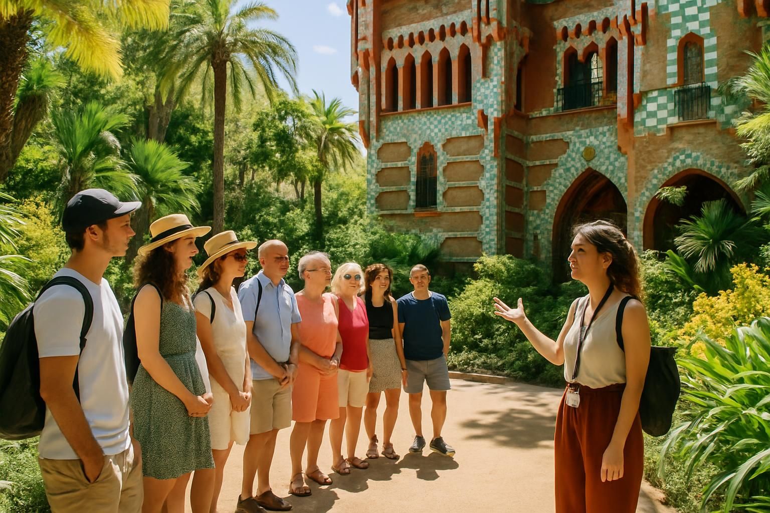 découvrez casa vicens, la première maison conçue par gaudí à barcelone, un chef-d'œuvre architectural alliant styles orientaux et modernistes.