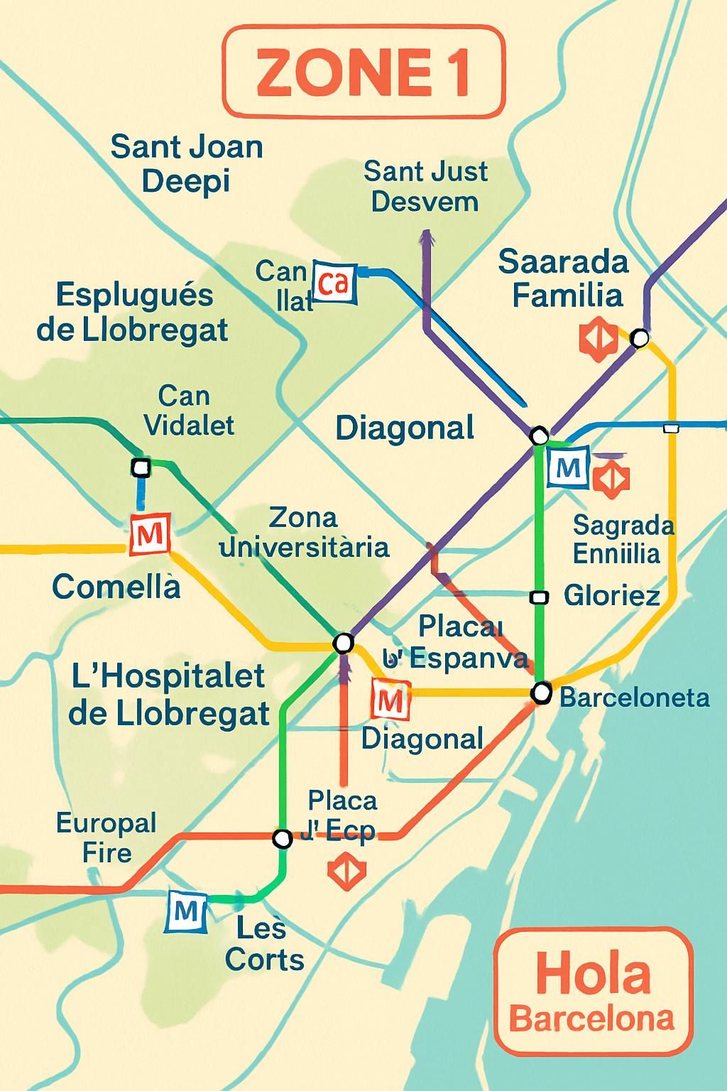 découvrez la hola barcelona travel card, votre pass transport illimité de 48 à 120 heures pour explorer barcelone en toute liberté et à petit prix.