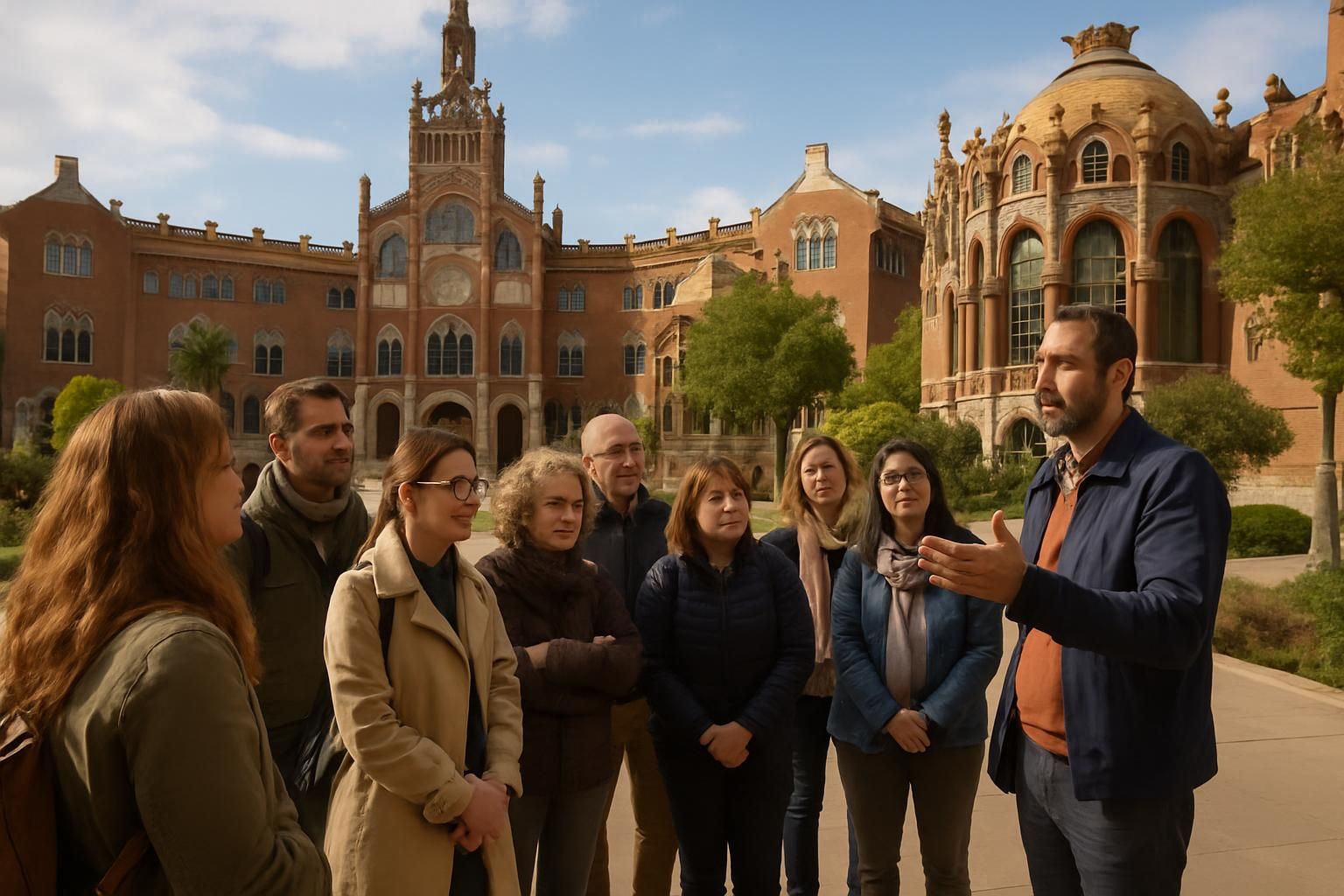 découvrez le recinte modernista de l'hôpital sant pau, un chef-d'œuvre architectural classé au patrimoine mondial de l'unesco. explorez ce site unique à barcelone alliant histoire, art et culture.