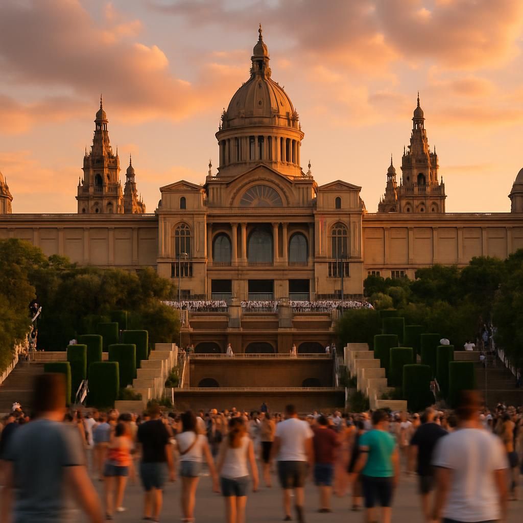 découvrez le mnac, le musée national d'art de catalogne, célèbre pour ses collections d'art exceptionnelles et sa vue panoramique imprenable sur barcelone.