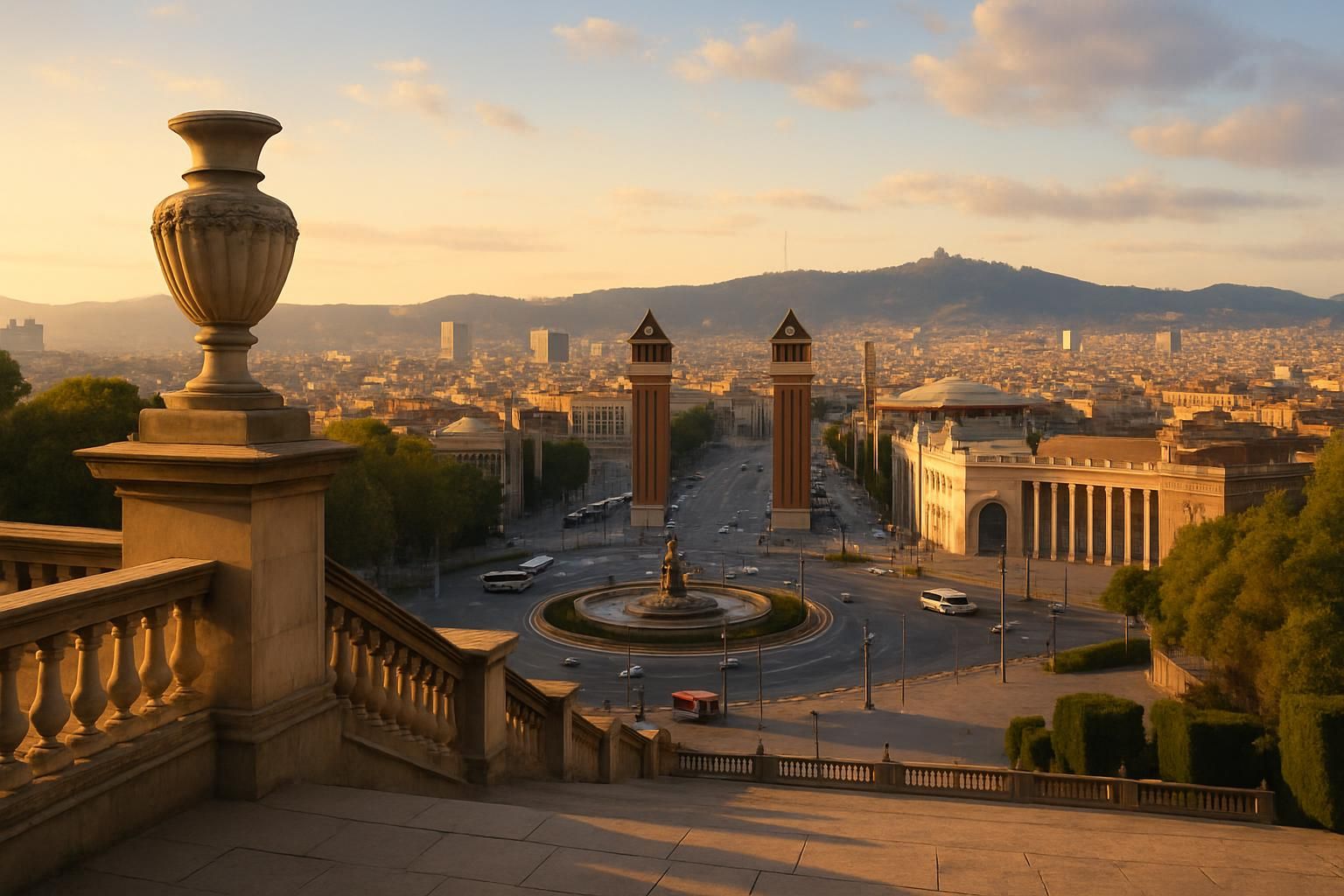 découvrez le mnac, le musée national d'art de catalogne, et profitez d'une vue panoramique exceptionnelle sur barcelone depuis son emplacement unique.