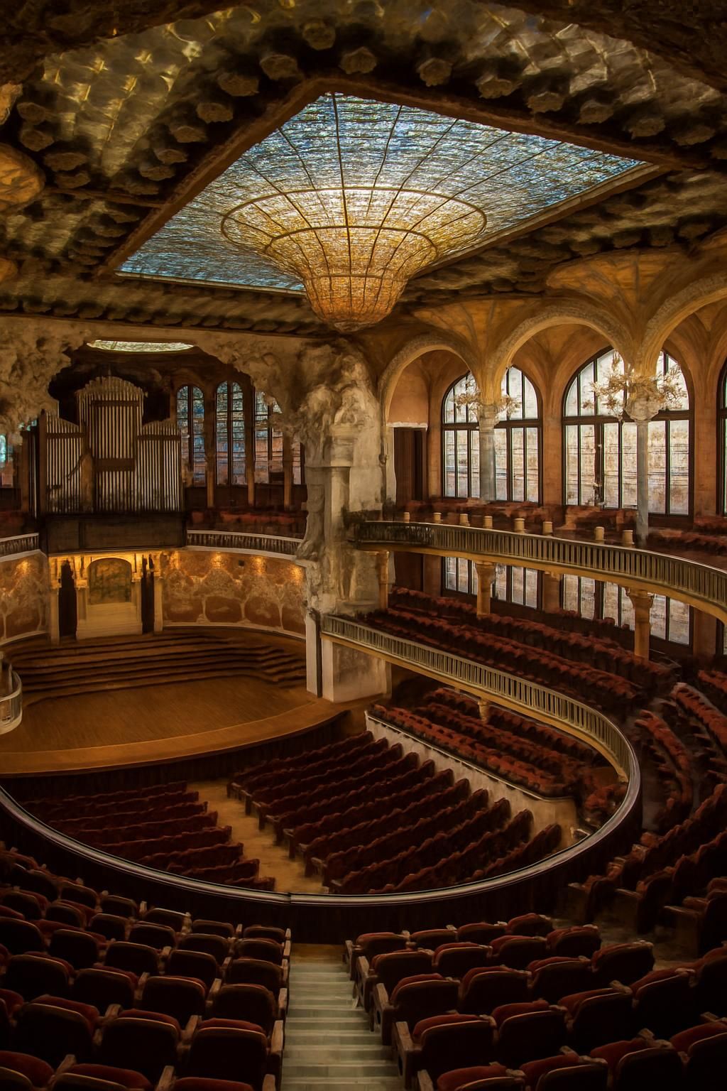 découvrez le palau de la música catalana, un joyau de l'architecture moderniste à barcelone. explorez son intérieur richement décoré et plongez dans l'histoire culturelle catalane lors d'une visite inoubliable.