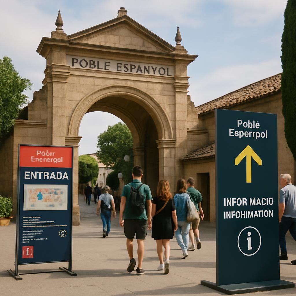 découvrez poble espanyol, le village espagnol de montjuïc à barcelone, un musée en plein air qui recrée l'architecture, l'artisanat et la culture typiques des différentes régions d'espagne.