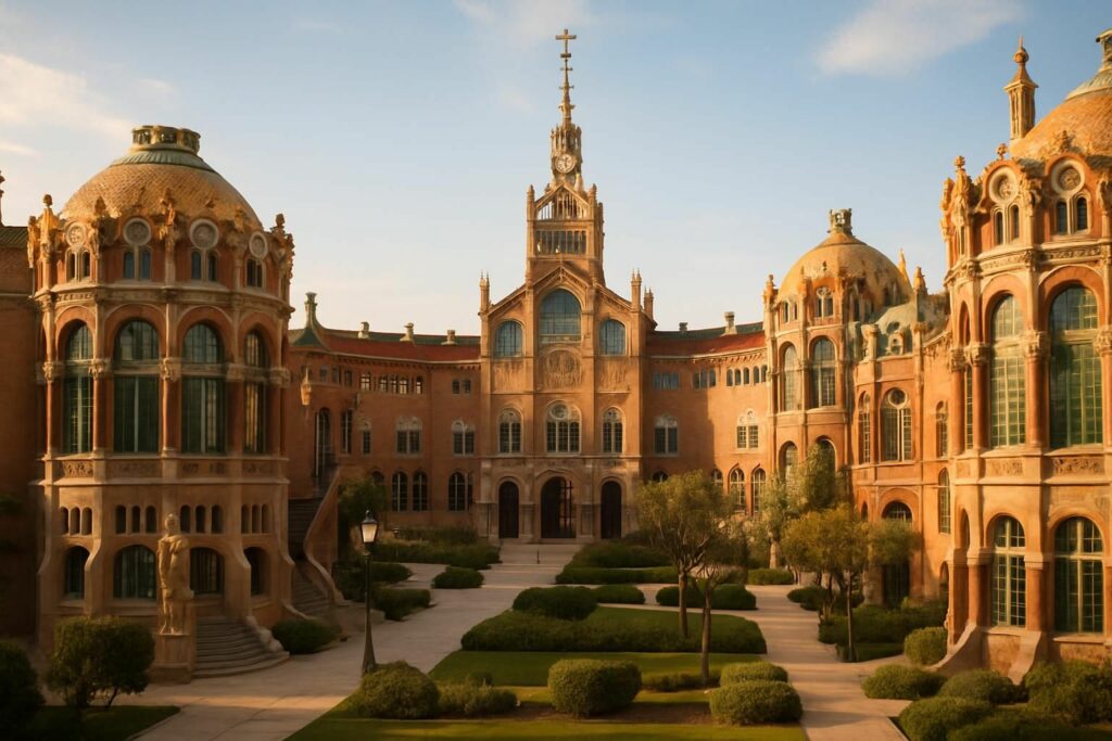 découvrez le recinte modernista de l'hôpital sant pau, un site classé au patrimoine mondial de l'unesco, et explorez son architecture unique et son histoire fascinante lors d'une visite incontournable à barcelone.